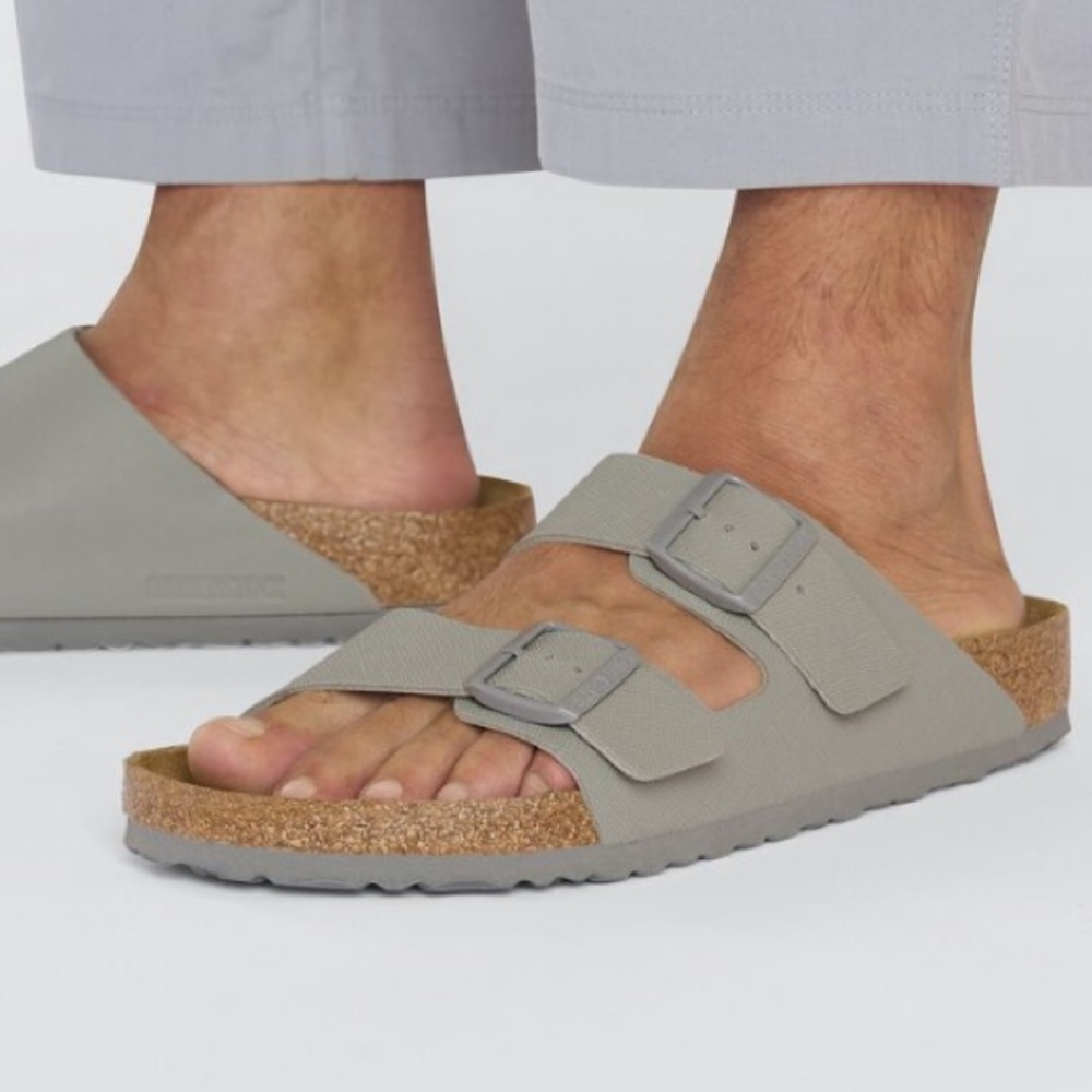 NWT Birkenstock Arizona sandals with Birko-Flor in Stone Coin - Picture 3 of 6